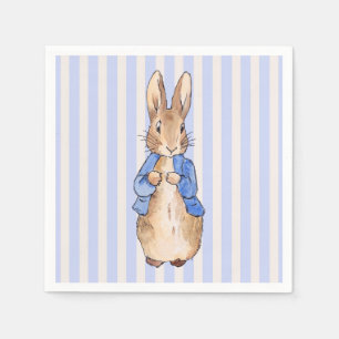 Servilleta De Papel Conejo clásico con chaqueta azul