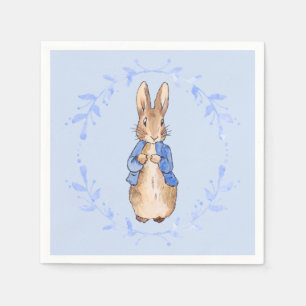 Servilleta De Papel Conejo clásico con chaqueta azul