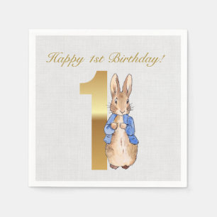 Servilleta De Papel Conejo clásico de cumpleaños