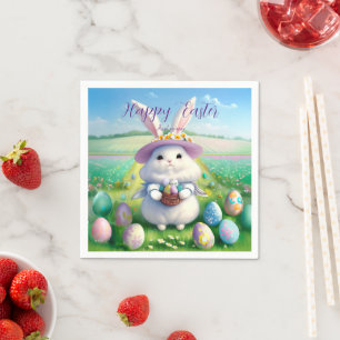 Servilleta De Papel Conejo Cute Easter 01