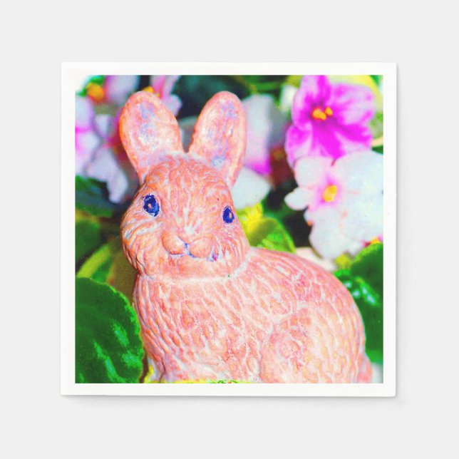 Servilleta De Papel Conejo de conejo de conejito kitschy (Anverso)