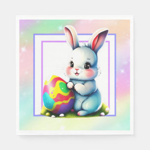 Servilleta De Papel Conejo de conejo de pascua
