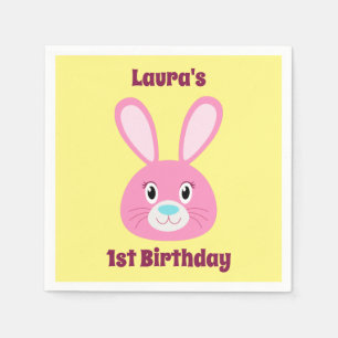 Servilleta De Papel Conejo de cumpleaños