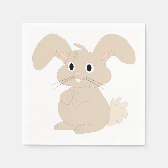 Servilleta De Papel Conejo de Pascua (Anverso)