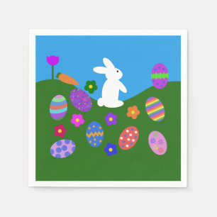 Servilleta De Papel Conejo de Pascua #3 Napkins