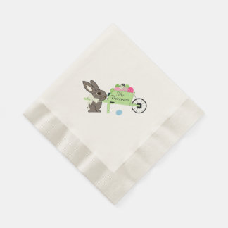 Servilleta De Papel Conejo de Pascua con Carretilla de Huevos Serville