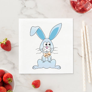 Servilleta De Papel Conejo de Pascua con Corbatín
