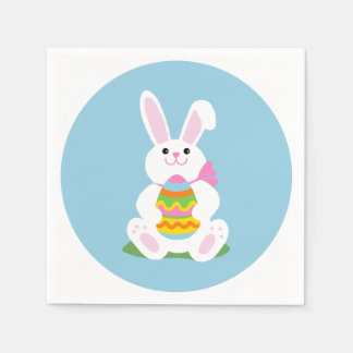 Servilleta De Papel Conejo de Pascua con Huevo | Merienda