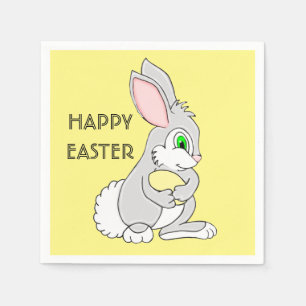 Servilleta De Papel Conejo de Pascua con servilletas de huevo