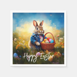 Servilleta De Papel Conejo de Pascua en el bosque