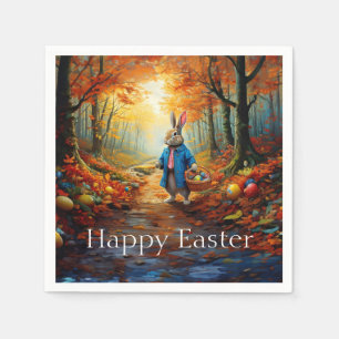 Servilleta De Papel Conejo de Pascua en el bosque