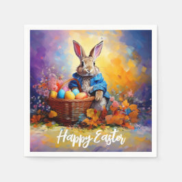 Servilleta De Papel Conejo de Pascua en el bosque