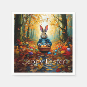 Servilleta De Papel Conejo de Pascua en el bosque