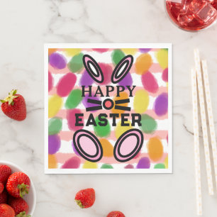 Servilleta De Papel Conejo de Pascua Feliz Huevos de Gelatina