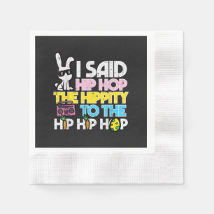 Servilleta De Papel Conejo de Pascua Hip Hop Hippity 