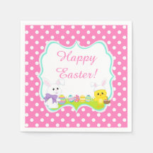 Conejo de Pascua y caza de huevos de pascua de pol