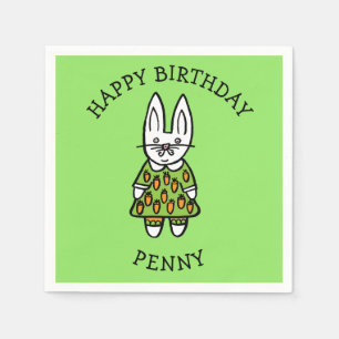 Servilleta De Papel Conejo de Penny personalizado