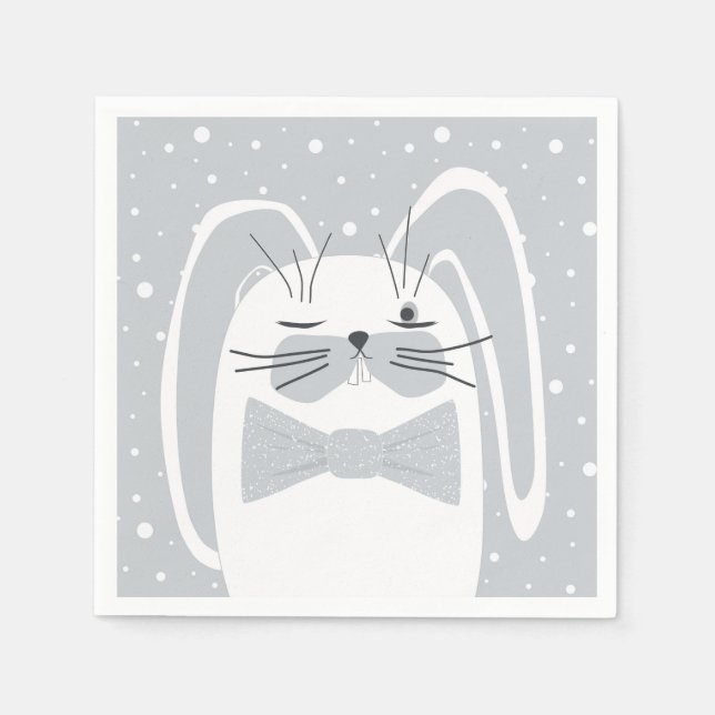 Servilleta De Papel Conejo personalizado, símbolo 2023. (Anverso)