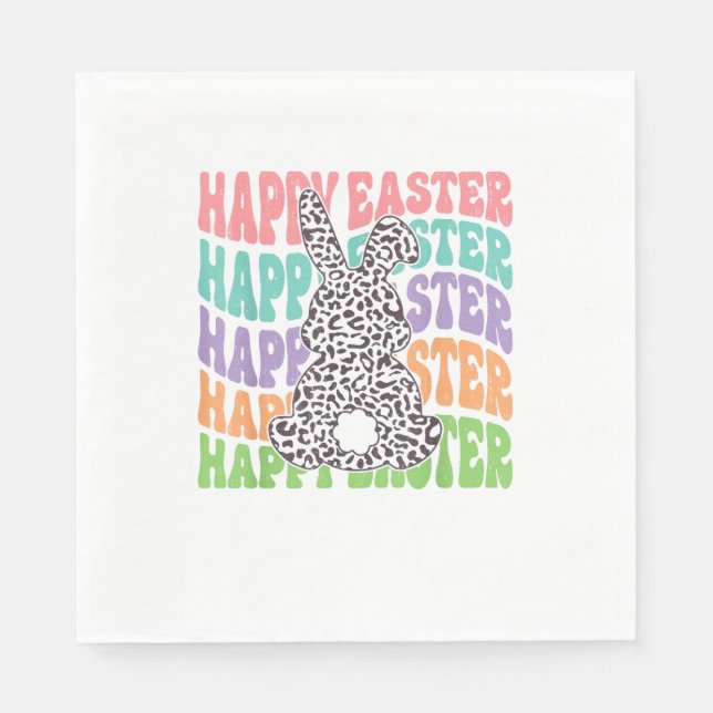 Servilleta De Papel Conejo Retro Sunset (Anverso)