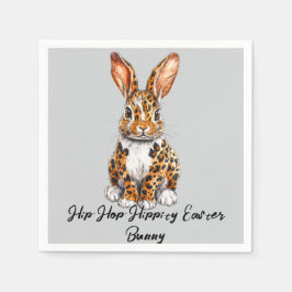Servilleta De Papel Conejo único con leopardo visto