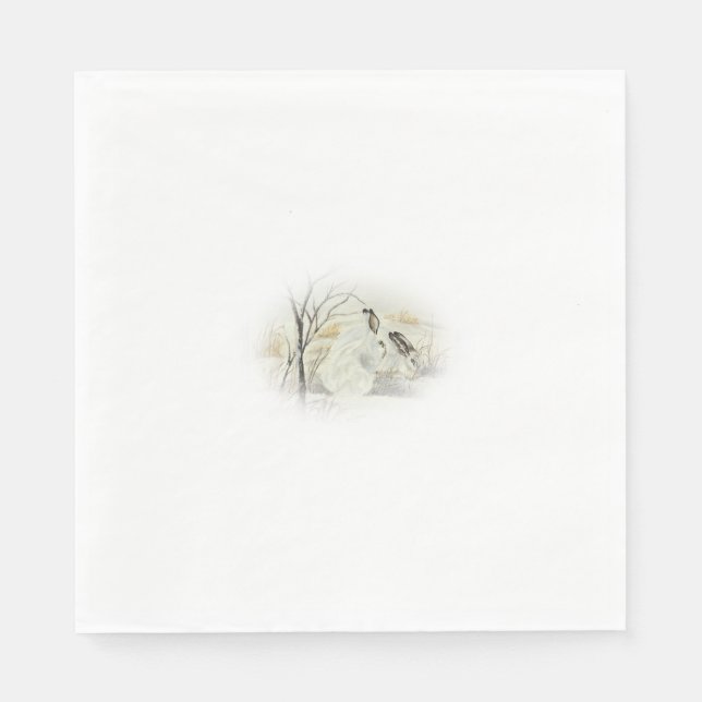 Servilleta De Papel Conejos/conejos (Anverso)