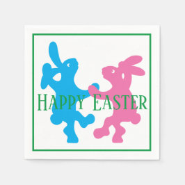 Servilleta De Papel Conejos de danza caprichosos