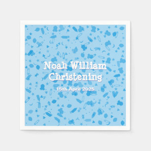 Servilleta De Papel Confeti Rosa Pastel Bautizo