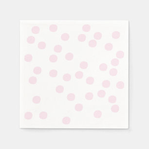 Servilleta De Papel Confeti rosado/Polkadots de Rubor