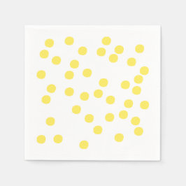 Servilleta De Papel Confetti amarillo / Polkadots