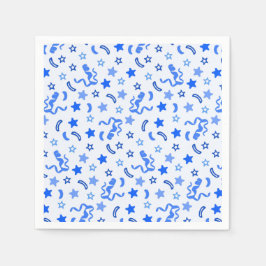 Servilleta De Papel Confetti azul