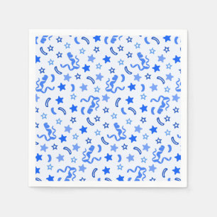 Servilleta De Papel Confetti azul