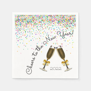 Servilleta De Papel Confetti Champagne Paper Napkin