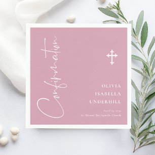 Servilleta De Papel Confirmación de Chicas de script