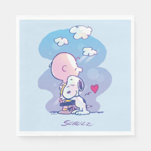 Servilleta De Papel Confort y seguridad   Charlie y Snoopy Hug