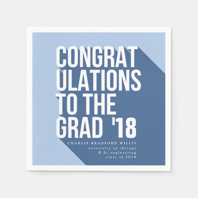 SERVILLETA DE PAPEL CONGRAMAS LARGOS DE SOMBRA A LA MARCA (Anverso)