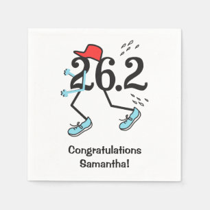 Servilleta De Papel Congrata maratonista 26.2 personalizada