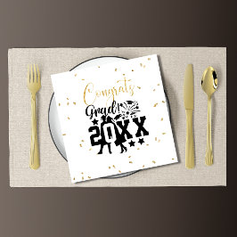 Servilleta De Papel Congrats Grad Year Faux Purpurina Confetti