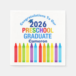 Servilleta De Papel Congratulations Preschool Graduate Custom Party