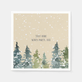 Servilleta De Papel Conífero, Pino Árbol, Evergreen