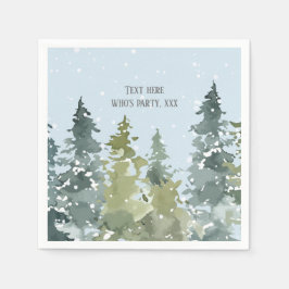 Servilleta De Papel Conífero, Pino Árbol, Evergreen