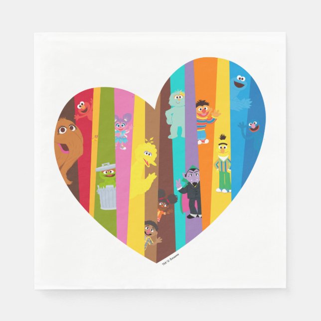 Servilleta De Papel Conjuntar el corazón (Anverso)