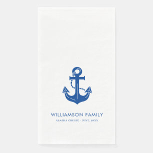 Servilleta De Papel Conjunto personalizado de año de crucero familiar 