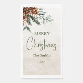 Servilleta De Papel Conos de abetos modernos y elegantes