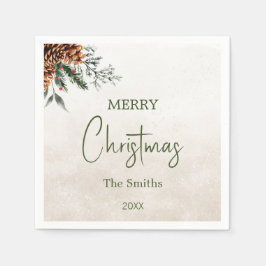 Servilleta De Papel Conos de abetos modernos y elegantes