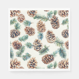 Servilleta De Papel Conos de pino de Navidades rusos