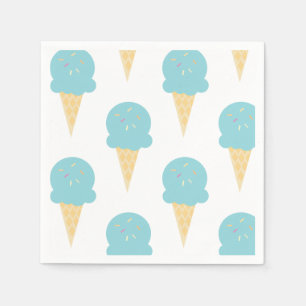 Servilleta De Papel Conos para fiesta de cumpleaños de helado