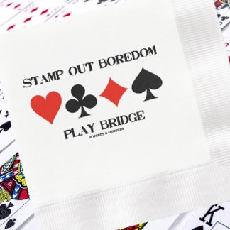 Servilleta De Papel Consejo para la tarjeta Stamp Out Boredom Play Bri