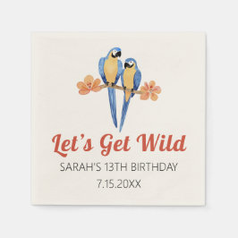 Servilleta De Papel Consigamos una acuarela salvaje de la jungla de Ma