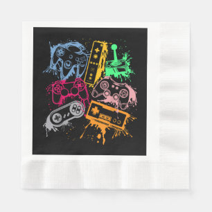 Servilleta De Papel Consolas de videojuegos Controles Retro 80's 90's 