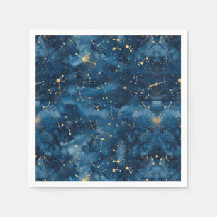Servilleta De Papel Constelación celeste - Noche estrellada (7)